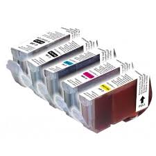 PGI-5BK CLI-8 Pack C - Pack de 5 cartouches noires et couleurs PGI5BK CLI8 PGI-5BK CLI-8 Pack C