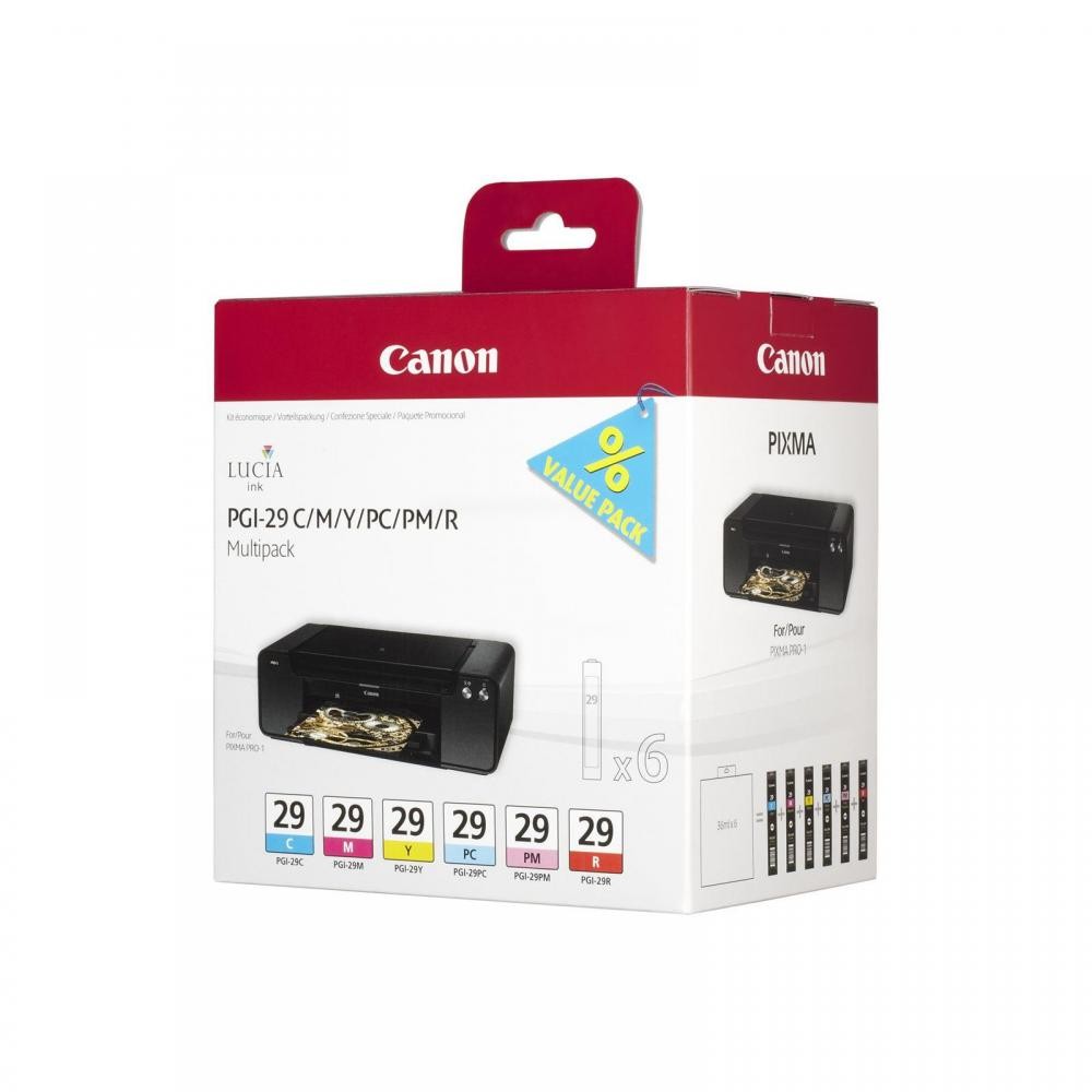 CANON PGi-29 4873B005 - Pack de 6 cartouches Canon PGi29 couleurs 4873B005 CANON PGi-29 4873B005