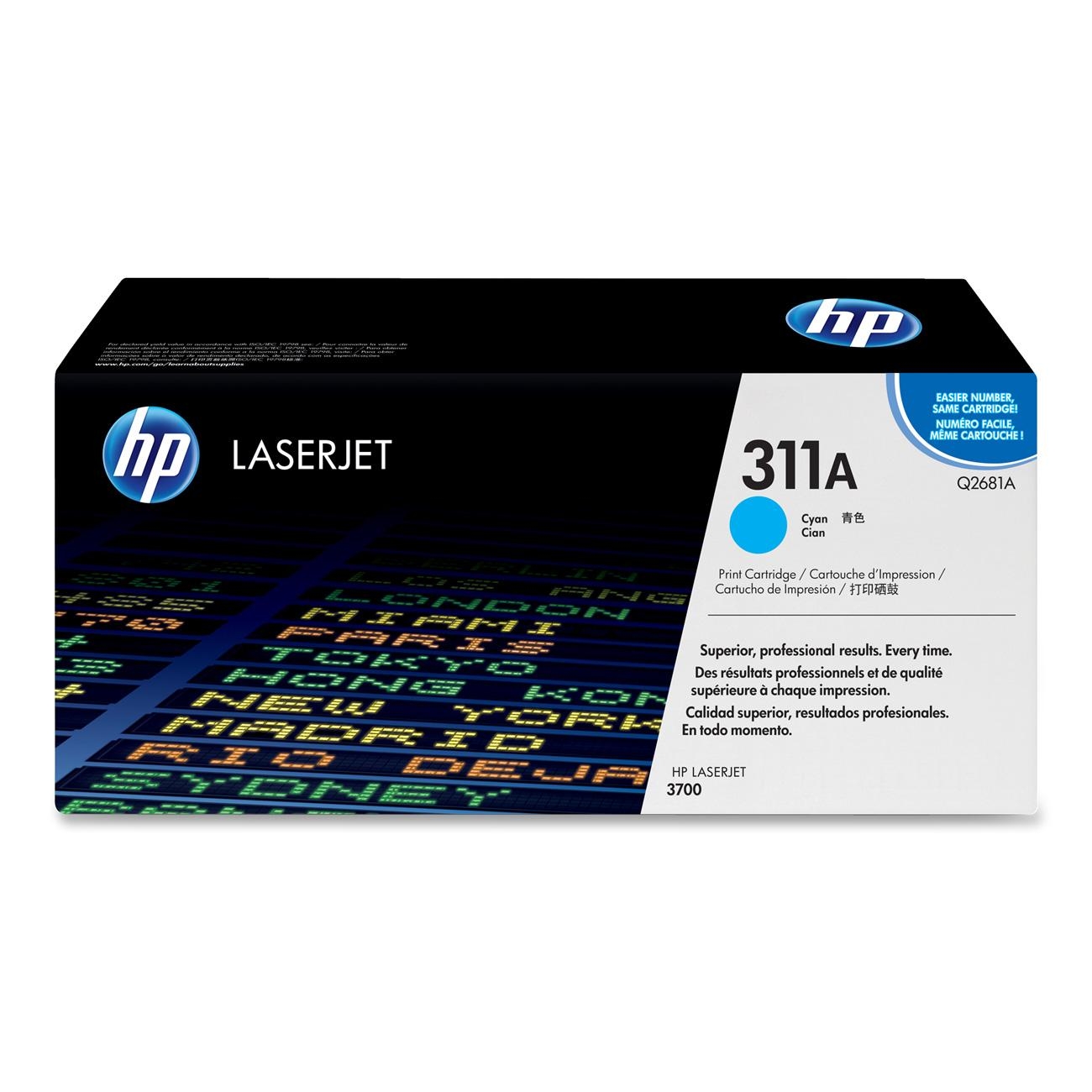 HP Q2681A - Toner laser cyan 311A HP Q2681A