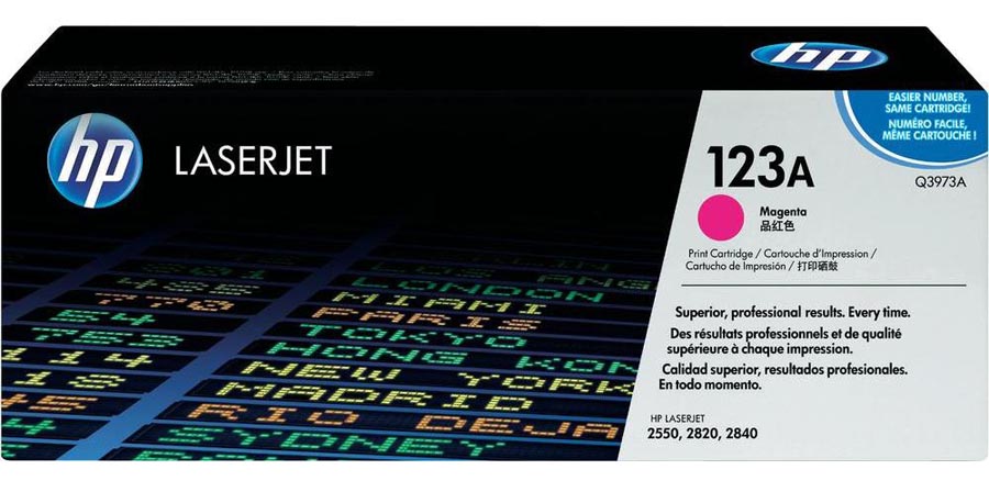 HP Q3973A - Toner laser magenta 123A HP Q3973A
