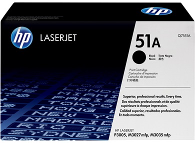HP Q7551A - Toner laser noir 51A HP Q7551A