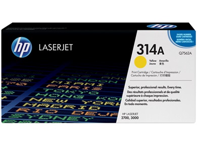 HP Q7562A - Toner laser jaune HP 314A HP Q7562A