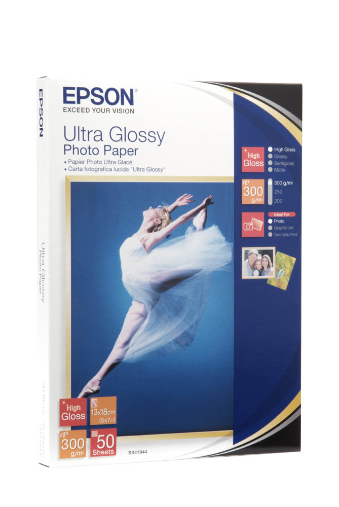 EPSON S041944 - Papier photo ultra glacé 13x18cm 300gr/m2 - Ultra Glossy Photo Paper EPSON S041944