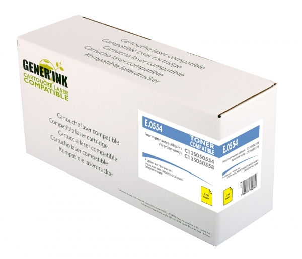 EPSON S050554 S050558 C - Toner laser jaune compatible epson C13S050554 EPSON S050554 S050558 C