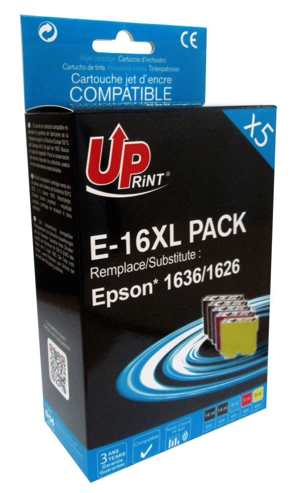 Pack De 4 Cartouches D'Encre Compatibles Epson T16XL/T1631-T1634 – Multicolore