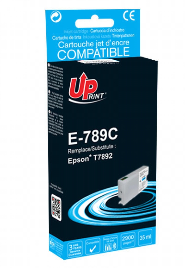 EPSON T7892 C - Cartouche jet d'encre cyan XXL C13T89240 E789C EPSON T7892 C
