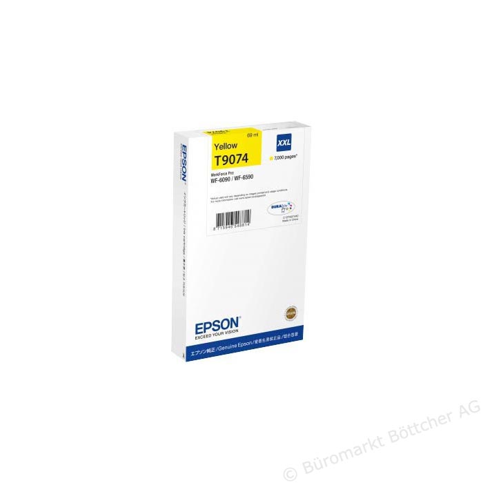 EPSON T9074 - Cartouche jet d'encre jaune T907440 XXL (C13T907440) EPSON T9074