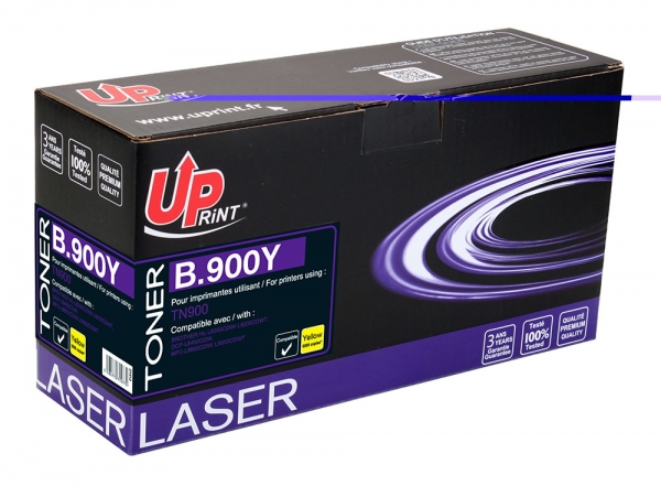 BROTHER TN-900Y Uprint - Cartouche de toner laser jaune compatible TN900Y B900Y BROTHER TN-900Y Uprint