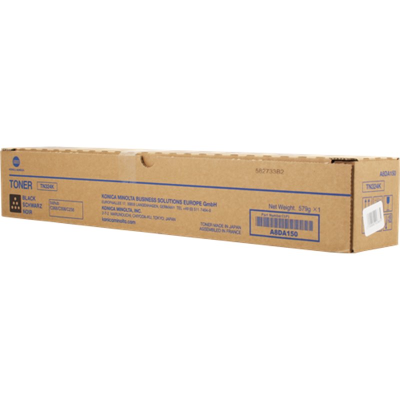 KONICA MINOLTA TN324K - Toner laser noir original Konica pour Bizhub C308 type A8DA150 ref TN-324K KONICA MINOLTA TN324K