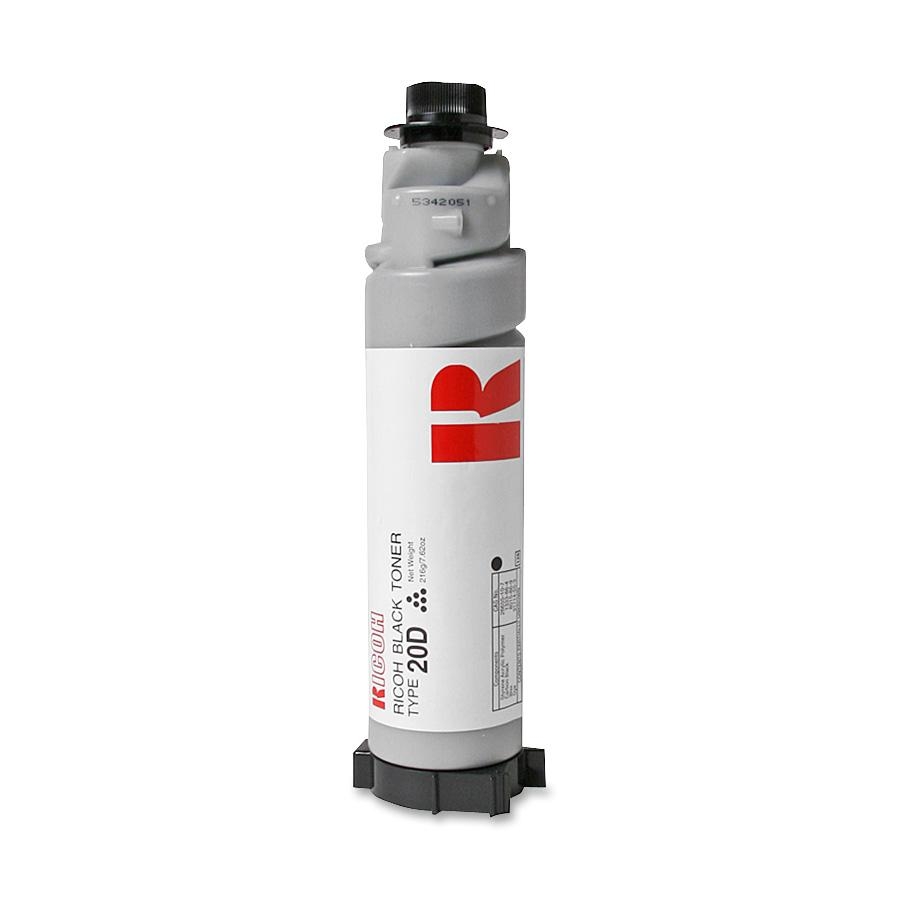RICOH Type 20D - Toner laser noir 841571-885369-885066 (216gr.-8000 Pages), origine RICOH Type 20D