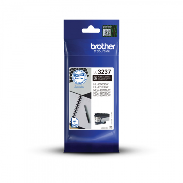 BROTHER LC3237BK LC-3237BK - BROTHER Cartouche encre pour LC3237BK Noir 3 000 pages BROTHER LC3237BK LC-3237BK