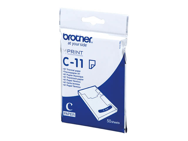 BROTHER C11 - Papier Thermique Brother C11 Format A7 50 feuilles 105x74 mm BROTHER C11