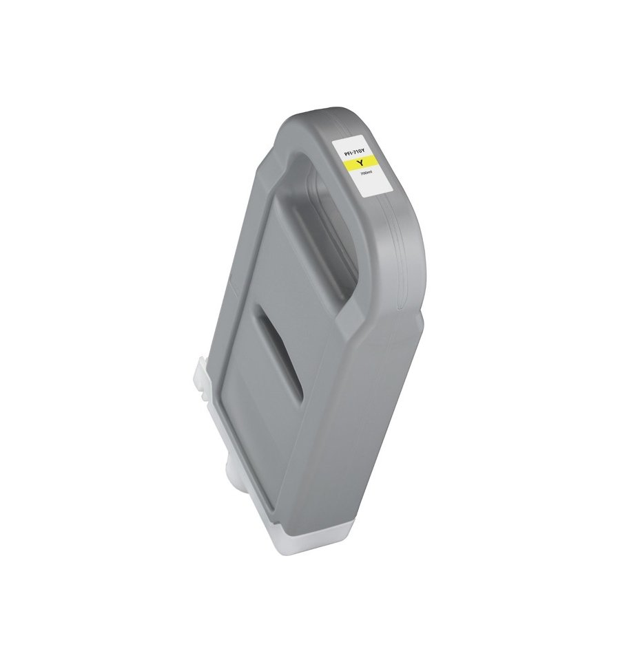 PFI-710Y C - Cartouche compatible Premium pour Canon ref 2357C001 type PFI710Y couleur jaune capacité 700 ml PFI-710Y C