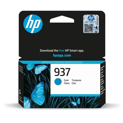 HP HP 937 4S6W2NE - cartouche Originale HP n°937 type 4S6W2NE couleur Cyan HP HP 937 4S6W2NE