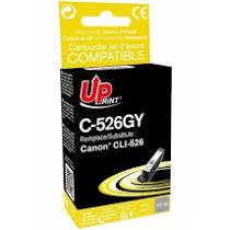 CANON CLI-526GY - Cartouche jet d'encre grise Uprint Compatible Premium CLI526GY 4544B001 CANON CLI-526GY