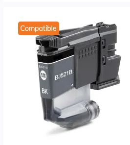 Cartouches D'encre Compatibles Brother LC521 - Pack 4 Couleurs (noir, Cyan, Magenta, Jaune) - Pour Imprimantes DCP-J...