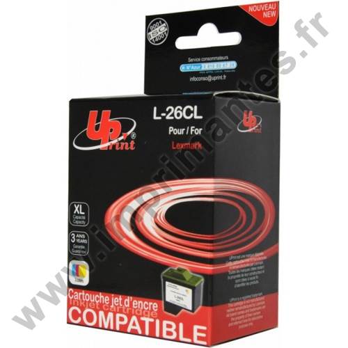 LEXMARK 10N0026 C - Cartouche jet d'encre 3 couleurs n°26 LEXMARK 10N0026 C
