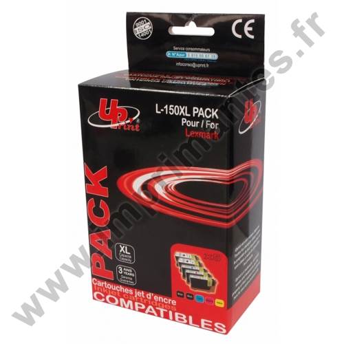 LEXMARK 14N1919e C - Pack de 5 cartouches jet d'encre noire et couleurs n°150XL LEXMARK 14N1919e C