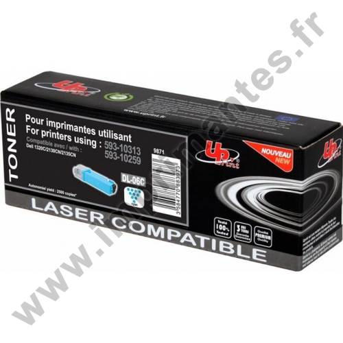 DELL 593-10259 C - Toner laser cyan compatible dell 1320 59310259 KU051-KU053 D2130C DELL 593-10259 C