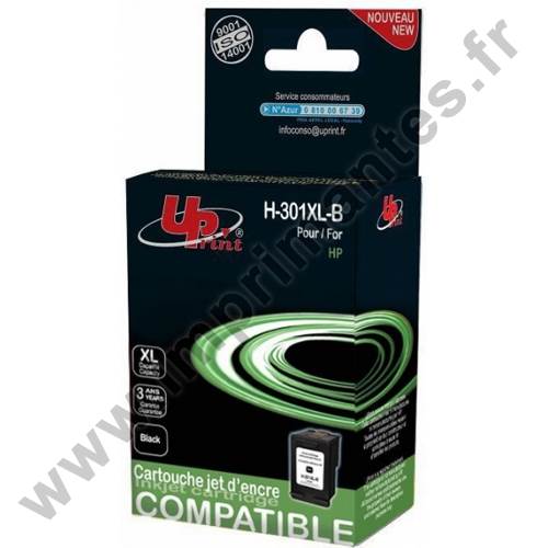 HP CH563eeC - Cartouche jet d'encre noire Générique pour HP n°301XL H301XLB HP CH563eeC