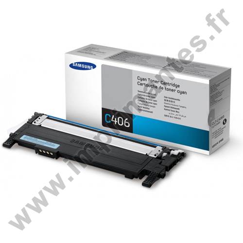 SAMSUNG CLT-C406S ELS - Cartouche de toner laser cyan CLTC406S ST984A SAMSUNG CLT-C406S ELS