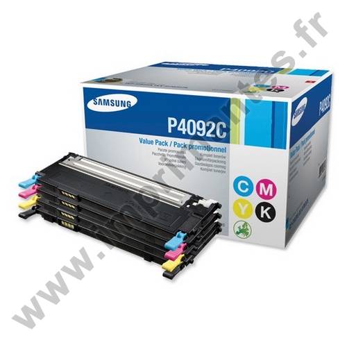 SAMSUNG CLT-P4092C ELS - Pack 4 cartouches toner laser noir et couleurs CLTP4092C SU392A SAMSUNG CLT-P4092C ELS
