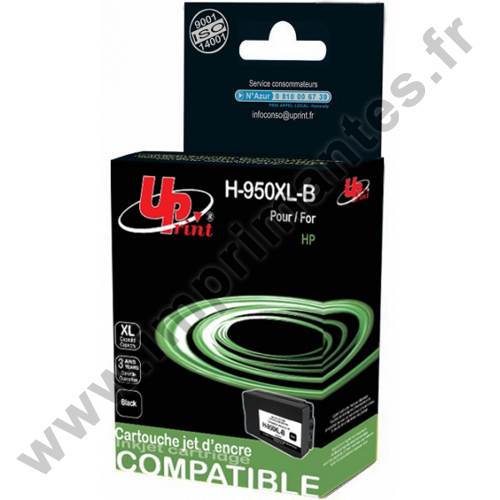 HP CN045AeC - Cartouche jet d'encre noire Générique pour HP n°950XL HP CN045AeC