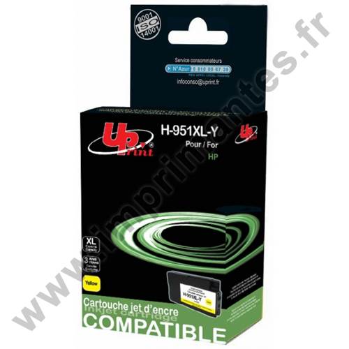 HP CN048AeC - Cartouche jet d'encre jaune Générique pour HP n°951XL H951XLY HP CN048AeC