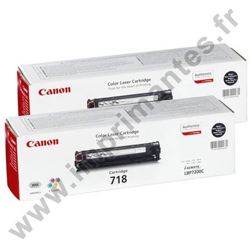 CANON CRG-718BK Pack 2