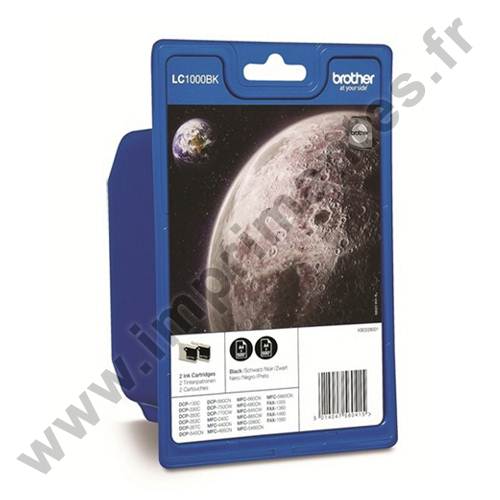 BROTHER LC1000BK Pack 2