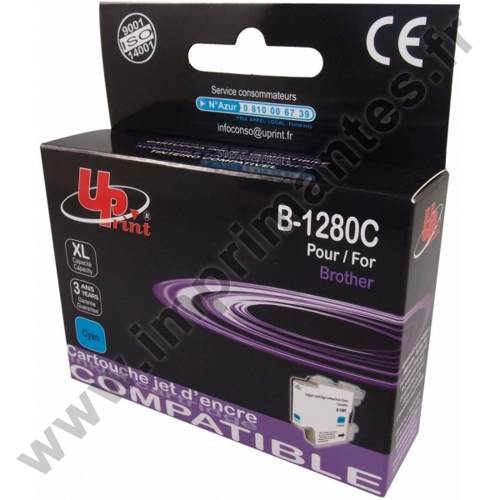 BROTHER LC1280XL-C C - Cartouche jet d'encre cyan LC1280XLC B1280C BROTHER LC1280XL-C C