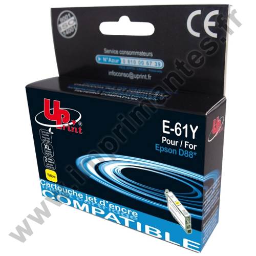 EPSON T0614 C - Cartouche jet d'encre jaune compatible epson C13T061440 "Ourson" E61Y EPSON T0614 C