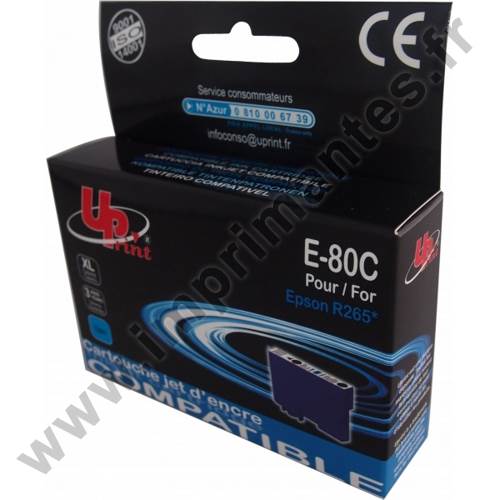 EPSON T0802 C - Cartouche jet d'encre cyan "Colibri" EPSON T0802 C