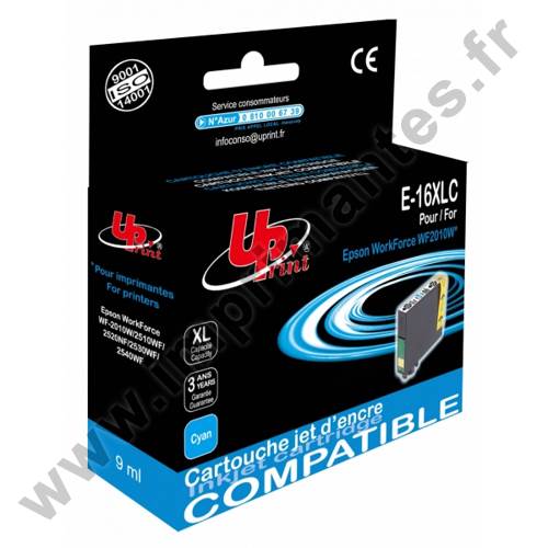 EPSON T1632 C - Cartouche jet d'encre cyan 16XL "Stylo à plume" EPSON T1632 C