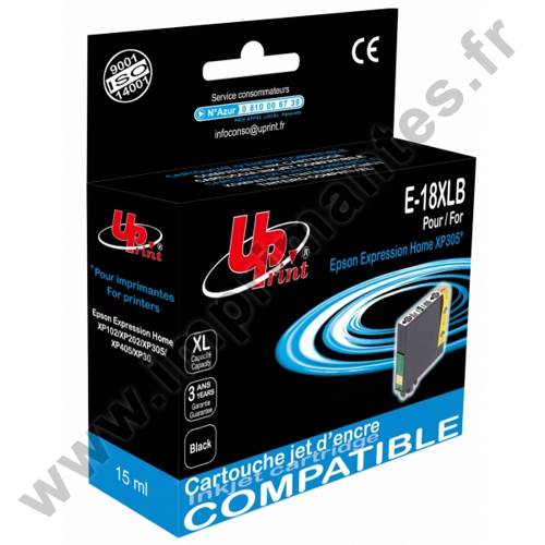 EPSON T1811 C - Cartouche jet d'encre noire 18XL "Pâquerette" EPSON T1811 C