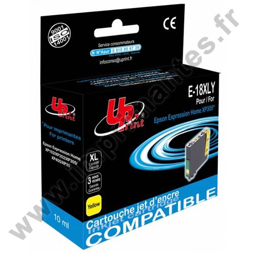 EPSON T1814 C - Cartouche jet d'encre jaune 18XL "Pâquerette" EPSON T1814 C
