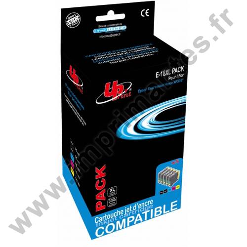 EPSON T1816 C - Pack de 4 cartouches d'encre noire et couleurs "Pâquerette" + 1 noire offerte EPSON T1816 C