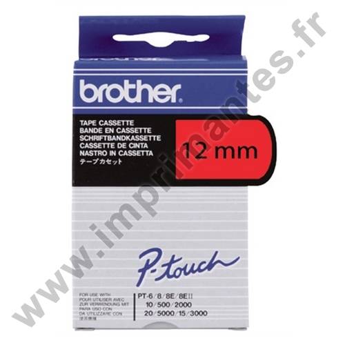 Brother TC401  Brother Ruban pour étiqueteuse 12mm