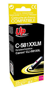 CLI581XXL-M C - Cartouche Compatible Premium Uprint pour Cli-581 XXL Magenta 11.7ml 1996c001 CLI581XXL-M C