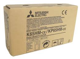 Mitsubishi K65HM x4 - Pack de 4 x Rouleaux Papier Thermique Original K65HM MITSUBISHI P66 dim 110 mm x 21 m soit le rouleau 16.85 HT Mitsubishi K65HM x4
