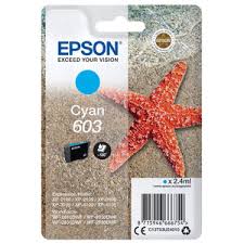 EPSON 603 C13T03U24010 - Cartouche Originale Cyan Epson C13T03U24010 EPSON XP2100 N° 603 2.4ML Capacité Standard EPSON 603 C13T03U24010