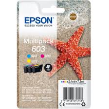 EPSON 603 C13T03U54010 - Cartouche Originale Cyan, Magenta, Jaune Epson C13T03U54010 EPSON XP2100 N° 603 7.2 ML Capacité Standard EPSON 603 C13T03U54010