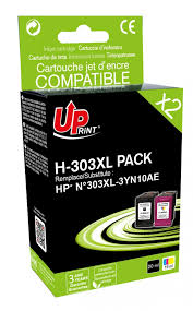 HP T6N04AE/T6N03AE C - Pack Compatible Uprint Noir et Couleur pour HP n°303XL T6N04AE/T6N03AE C HP T6N04AE/T6N03AE C