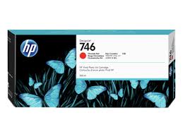 HP P2V81A HP746 - Cartouche Originale HP PV81A Couleur Rouge 300 ml HP746 pour DesignJet Z6 & Z9 HP P2V81A HP746